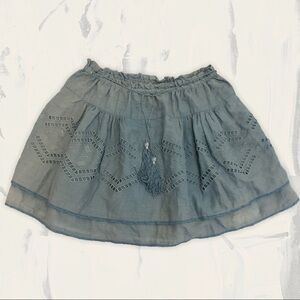 5/$20 GAT RIMON blue cotton tassel skirt
